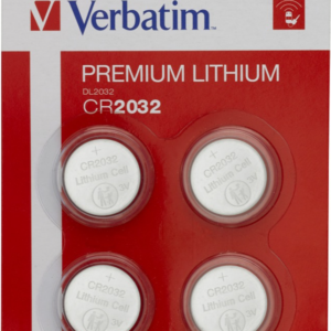Літієві-кнопочні елементи живлення Verbatim CR2032 (3V 4 шт) (45669)