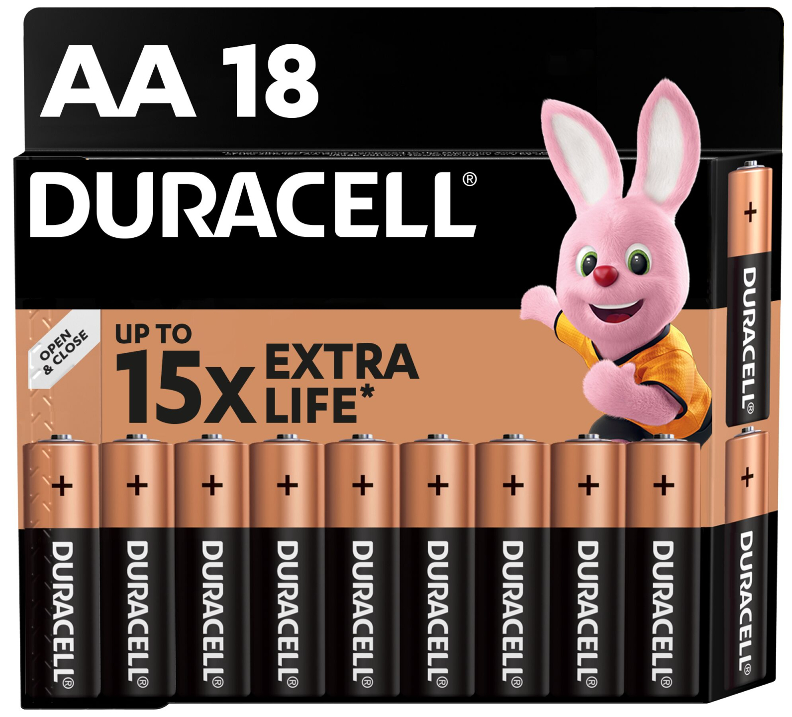 Батарейки Duracell AA MN1500 LR06 (1,5V 18 шт) (5000394107519 / 5006192)