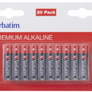 Батарейки лужні Verbatim AAA (1,5V 20 шт) (49876)