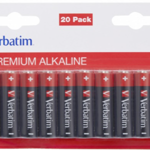 Батарейки лужні Verbatim AA (1,5V 20 шт) (49877)