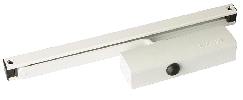 Доводчик дверний Geze TS 1500 ЕN 1/2 з ковзаючою тягою White