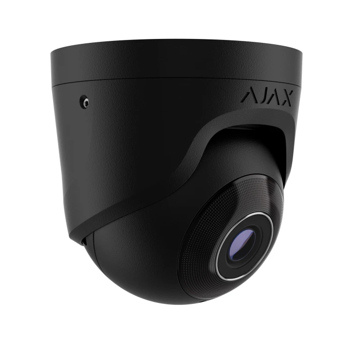 Дротова охоронна IP-камера Ajax TurretCam (5 Mp/4 mm) Black - Зображення 2