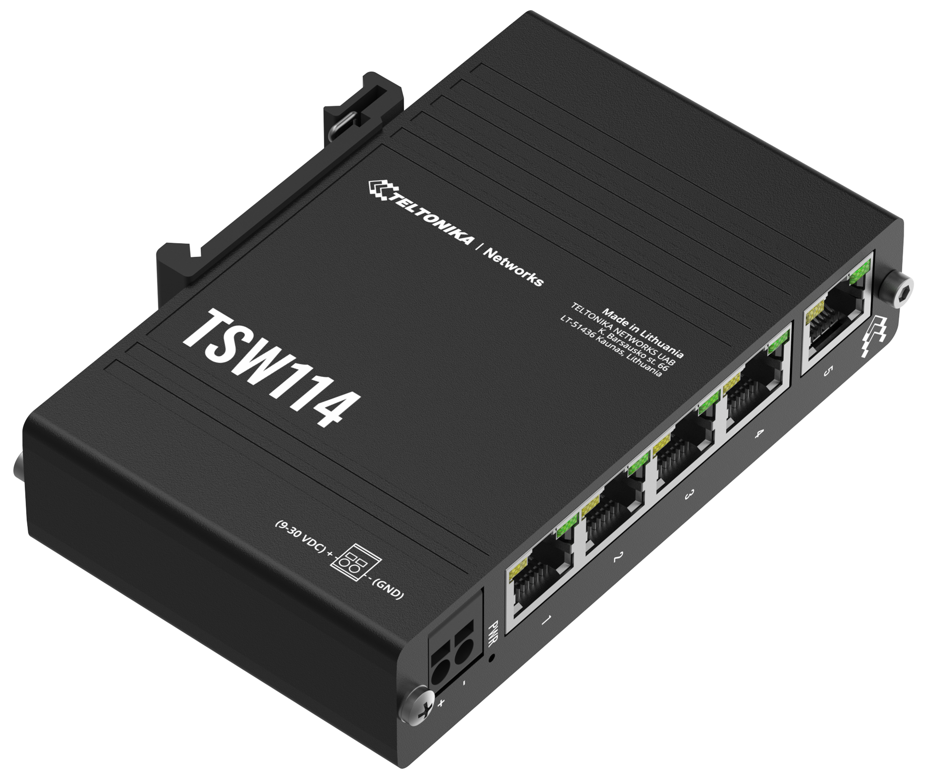Комутатор Teltonika TSW 114 некерований 5 портів 1 Gbps