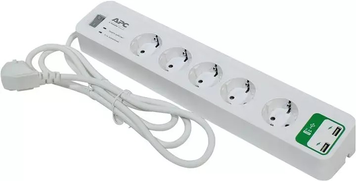 Мережевий фільтр APC Essential SurgeArrest 2хUSB 1,83m (PM5U-RS)