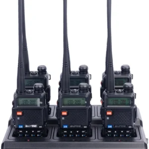 Портативна рація Baofeng UV-5R SIX PACK + зарядний комплект Black (UV-5R_6_6WCBF888S_BL-5)