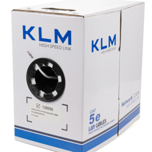 Кабель вита пара KLM UTP 4Pх0.5 PVC CCA W 305 м білий (120086)