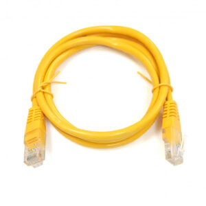 Патч-корд Kingda CAT5e UTP 0,5 м Yellow (PAUT3050-YL)