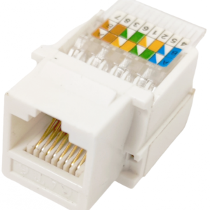 Модуль LW KeyStone RJ45 UTP, кат. 6 безінструментальний White (LW-KJ16-C6)
