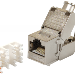 Модуль LW KeyStone RJ45 STP, кат. 6a, Slim безінструментальний Silver (LW-KJ6A-03-C6A)
