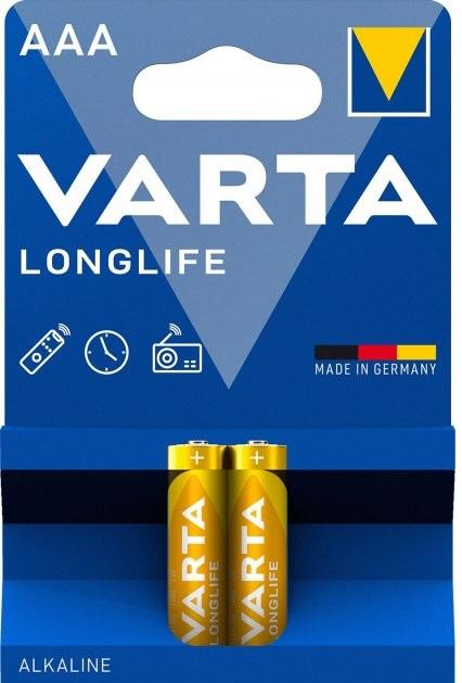Батарейки Varta AAA Longlife (1,5V 2 шт) (4103101412)