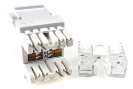 Модуль E-server Keystone WT-2007A RJ45 UTP, кат.5E White (WT-2007A)
