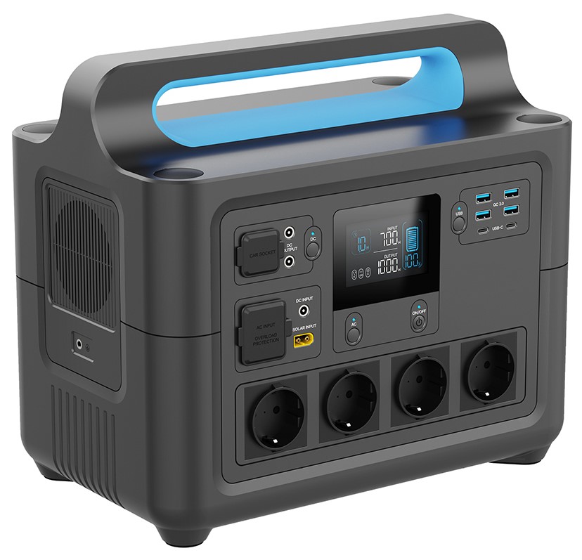 Зарядна станція PowerPlant 1484.8Wh, 412444mAh, 1800W Black (PB930852)