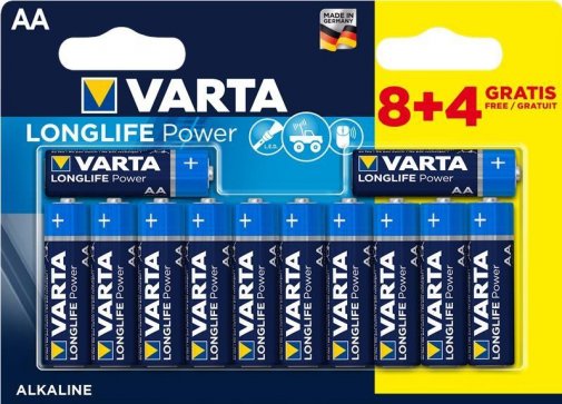 Батарейки Varta AA Longlife Power (1,5V 12 шт) (4906121472)