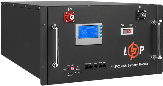 Акумулятор Logic Power LiFePO4 48V (51,2V) - 230 Ah (11776Wh) (Smart BMS 200A) з LCD RM (20331) - Зображення 2