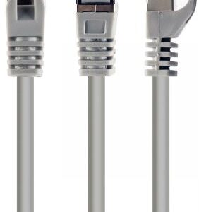 Патч-корд Cablexpert CAT6A S / FTP 0.5 м, литий, штекер із клямкою Gray (PP6A-LSZHCU-0.5M)