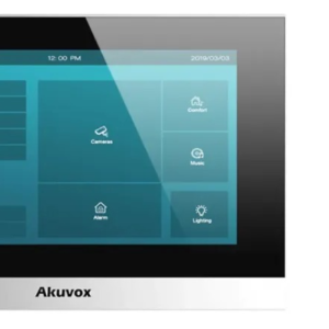 Комплект відеодомофону Akuvox E12W + C313 для приватних будинків Silver