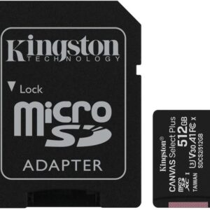 Карта пам'яті Kingston microSDXC Canvas Select Plus V30 A1 512GB (SDCS2/512GB)