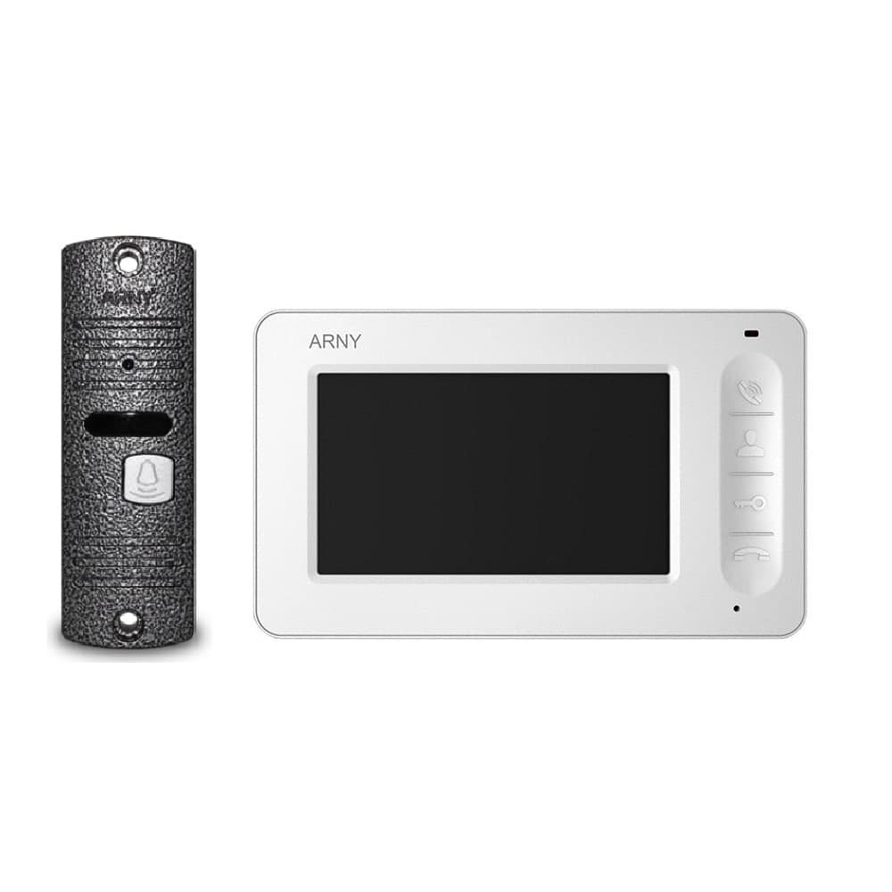 Комплект відеодомофона Arny AVD-4005 White/Grey