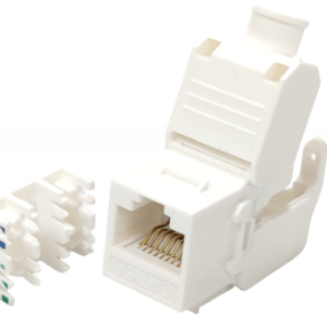 Модуль LW Keystone RJ-45 UTP cat.6а Slim безінструментальний White (LW-KJ6A-04-C6A)