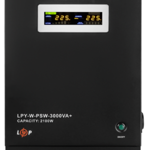 ДБЖ з правильною синусоїдою LogicPower 48V LPY-W-PSW-3000VA+(2100Вт) 10A/15A Black