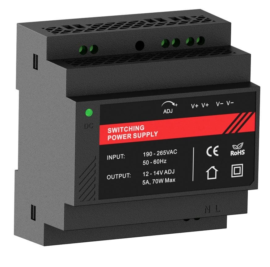 Джерело безперебійного живлення Kraft PSU-1205DIN(P) з кріпленням на DIN-рейку (43-00108)