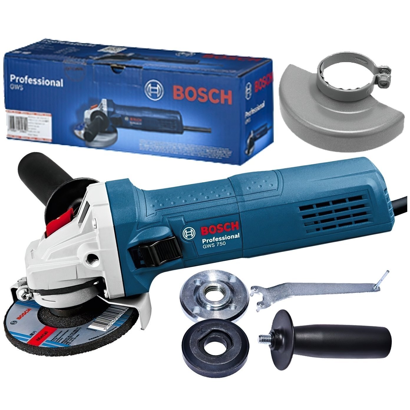 Кутова шліфувальна машина (болгарка) Bosch GWS 750-125 Professional (0.601.394.001)