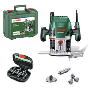 Фрезер Bosch POF 1400 у кейсі з набором фрез Green (0.603.26C.801)
