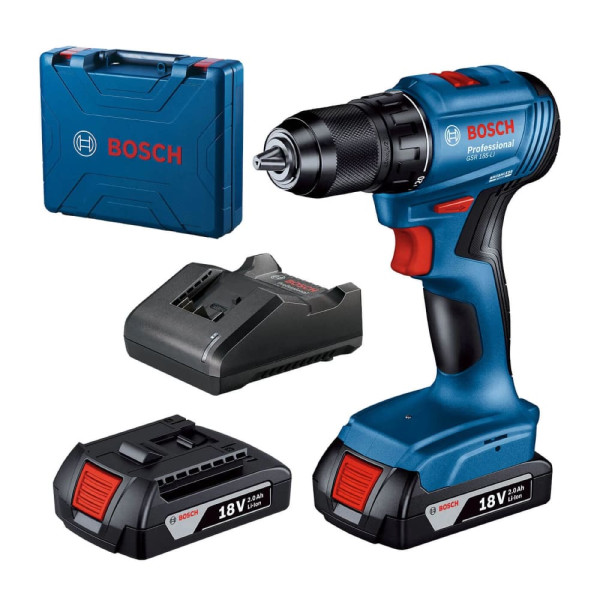 Акумуляторний дриль/шурупокрут Bosch GSR 185-LI Blue (0.601.9K3.000)