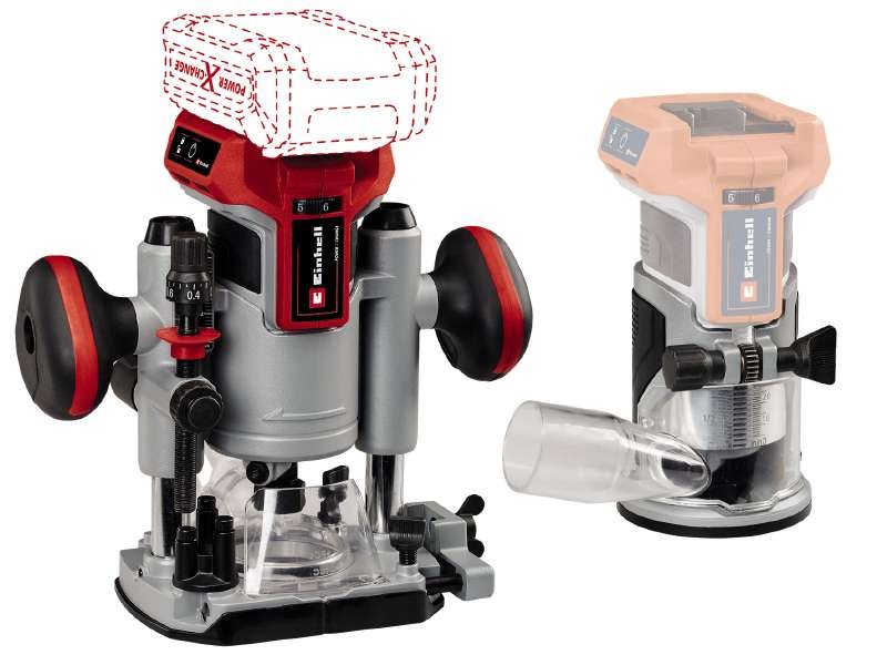 Фрезер/фрезер окантувальний Einhell TP-RO 18 Set Li BL - Solo Red (4350410)