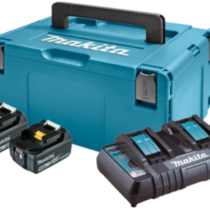 Комплект Makita 2 x LXT BL1850B 18В 5Ah + DC18RD + Makpac3 (197629-2)