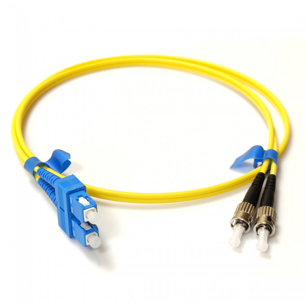 Патч-корд оптичний E-server SC - ST 3 м duplex Yellow (ES-SC-ST/UPC-3-SM-D)