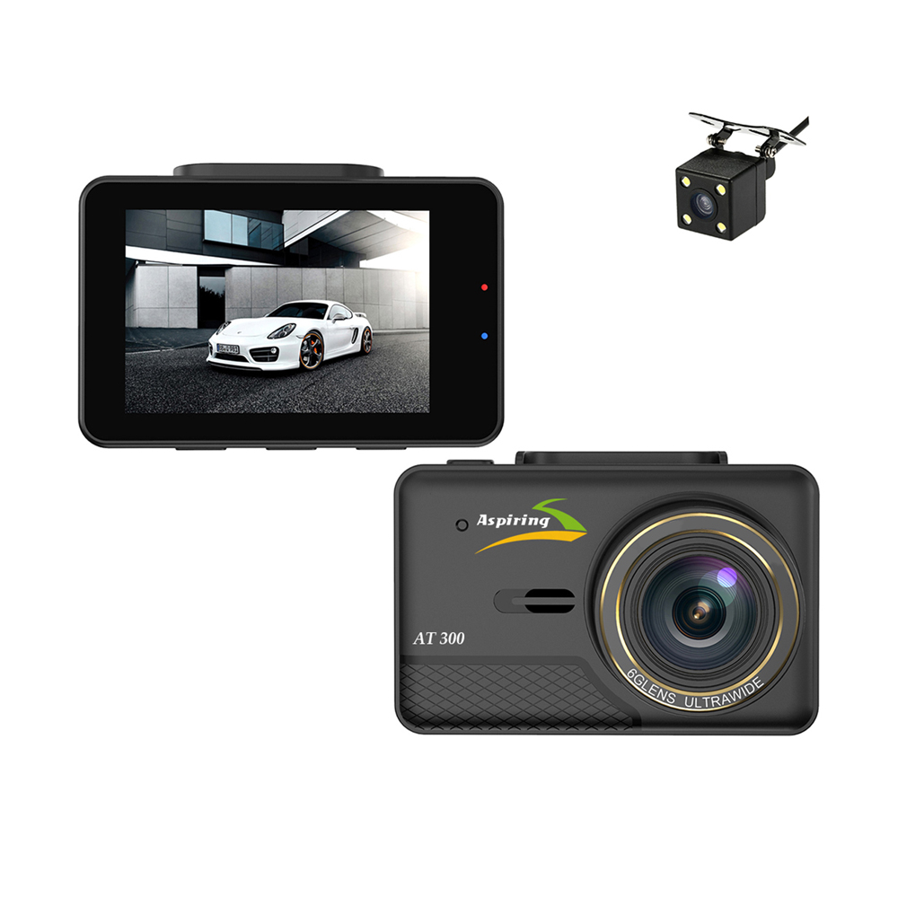 Автомобільний відеореєстратор Aspiring AT300 Dual SpeedCam, GPS, Magnet