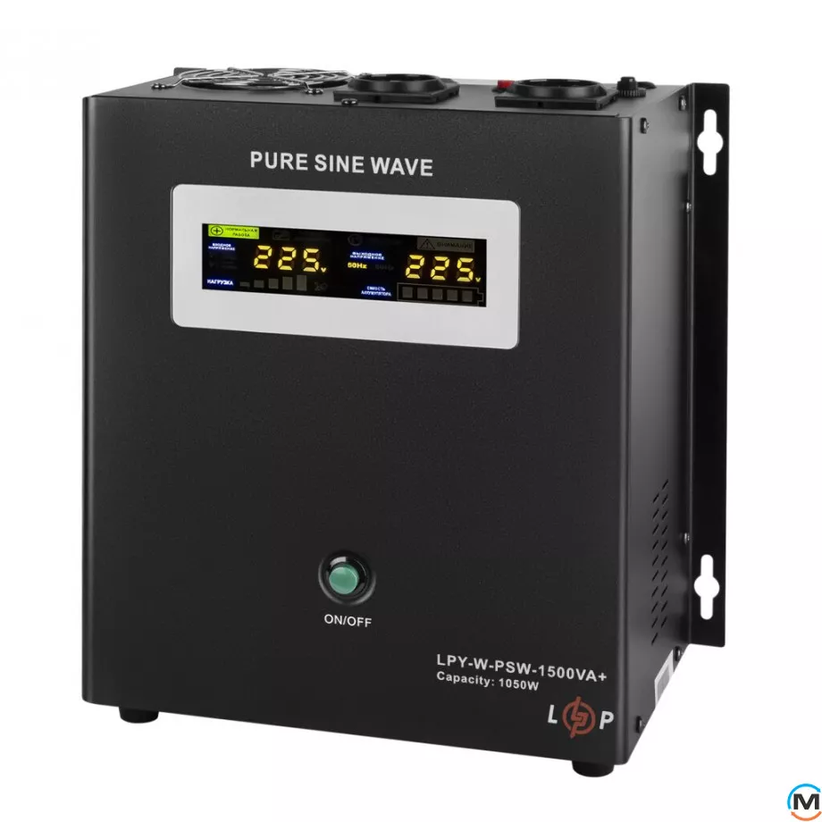 ДБЖ з правильною синусоїдою 24V LPY-W-PSW-1500VA+(1050Вт)10A/15A - Зображення 2