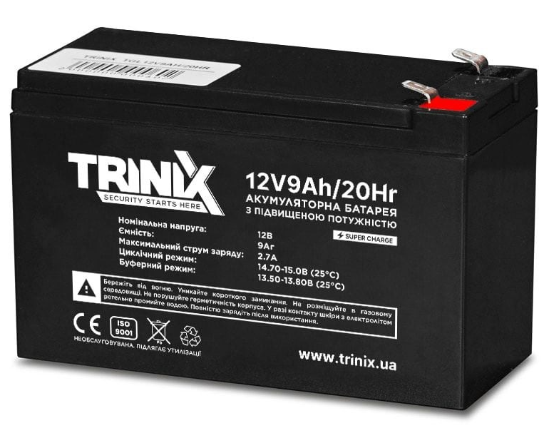 Акумуляторна батарея TriniX TGL12V9Ah/20Hr GEL Super Charge (44-00074)