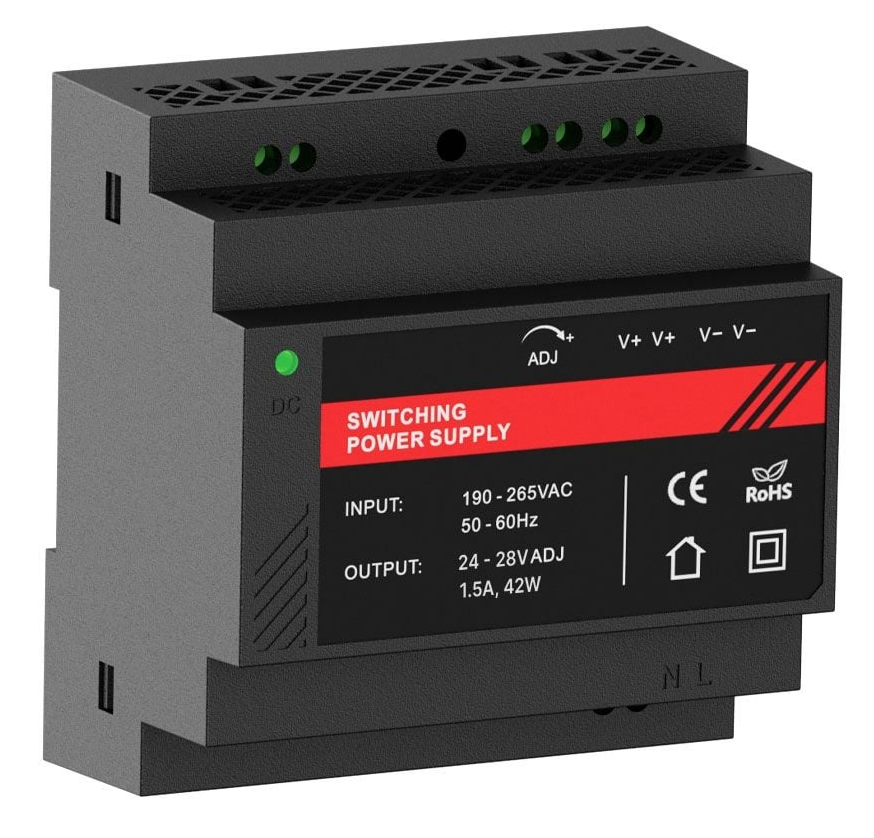 Джерело безперебійного живлення Kraft PSU-24015DIN(P) 24V з кріпленням на DIN-рейку (43-00111)