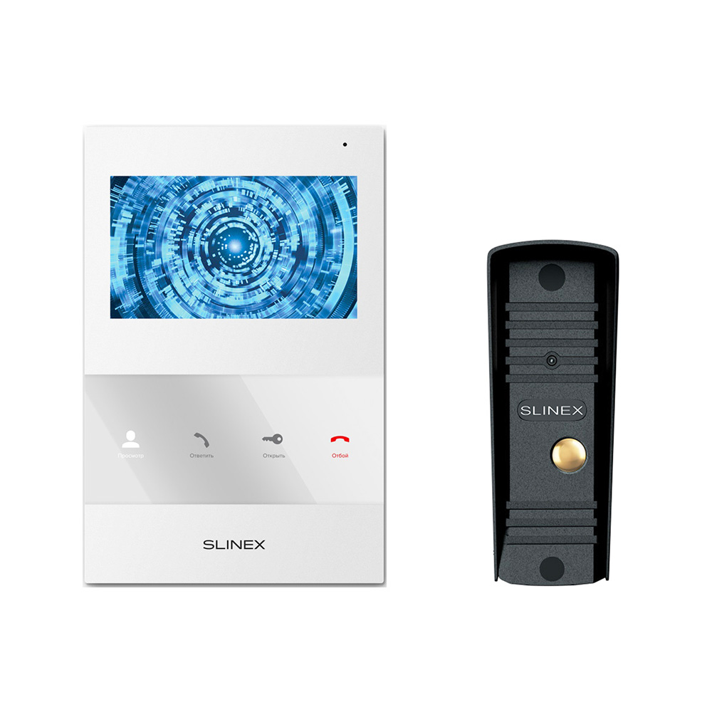 Комплект домофона Slinex SQ-04M White + ML-16НR Black