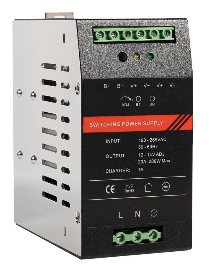 Джерело безперебійного живлення Kraft PSU-1220DIN з кріпленням на DIN-рейку (43-00110)