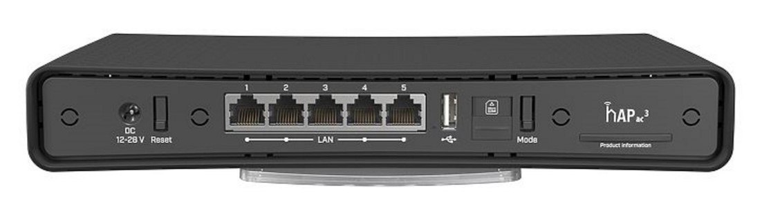 Бездротовий маршрутизатор MikroTik hAP AC3 LTE6 kit Black (RBD53GR-5HacD2HnD&R11e-LTE6)