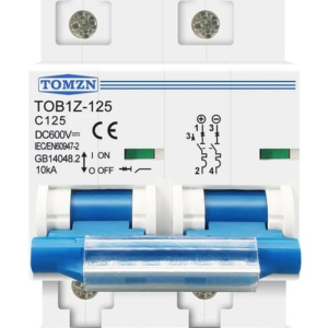 Автоматичний вимикач TOMZN TOB1Z-125 (DC, 2P, 125A, C, 10kA, DIN)