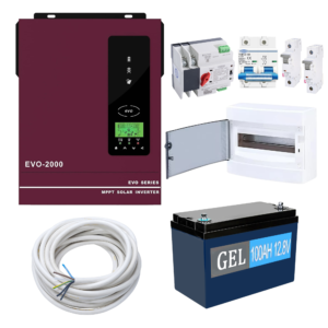 Комплект резервного живлення Anern AN-SCI-EVO2000 1600W (АКБ GEL 1200Wh)