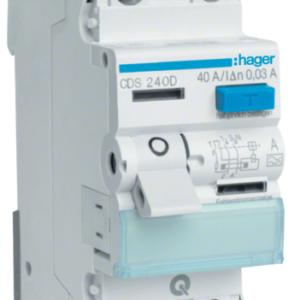 ПЗВ Hager CDS240D QC 2P 40A 30мА A White