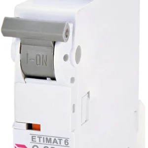 Автоматичний вимикач ETI ETIMAT 6 1p C 63А (6 kA) White (2141522)