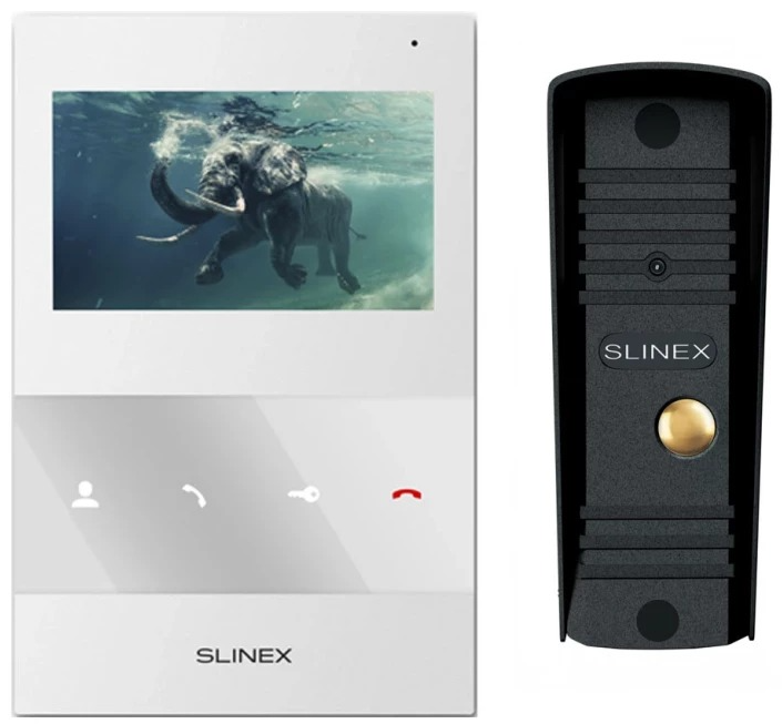 Комплект відеодомофона Slinex SQ-04M + ML-16HD White/Black