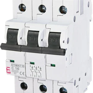 Автоматичний вимикач ETI ETIMAT 10 3p C 16А (10 kA) White (2135716)