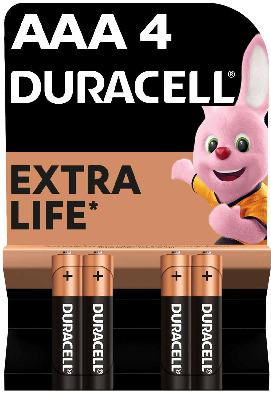Батарейки Duracell AAA MN2400 LR03 (1,5V 4 шт) (5000394052543 / 81545421)