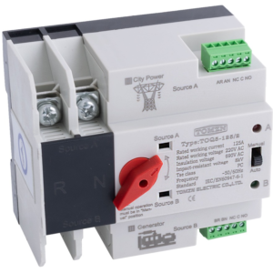 Автомат введення резерву TOMZN TOQ5-125/2P (2P, 230V, 125A) (TOQ5-125A)