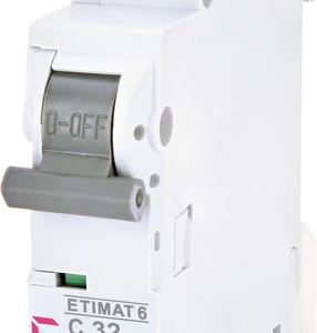 Автоматичний вимикач ETI ETIMAT 6 1p C 32А (6kA) White (2141519)