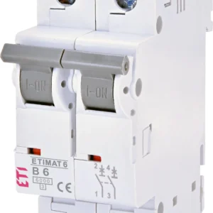 Автоматичний вимикач ETI ETIMAT 6 2p B 6А (6 kA) White (2113512)
