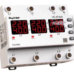 Реле напруги DigiTop VA-3F40A M6R White