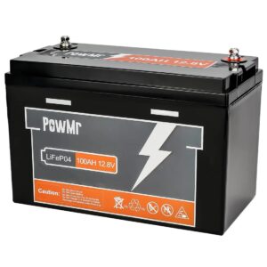 Акумулятор PowMr 100AH 12.8V (1200W*h) LiFePO4 (для будинку, котла, сонячних батарей) (POW-100AH-12.8V)